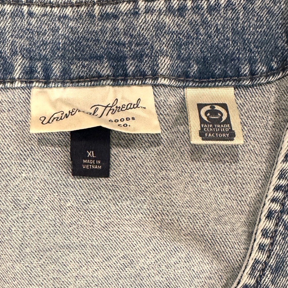 Universal Thread Blue Denim Vest - Picture 2 of 6